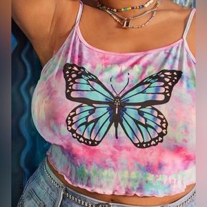 SHEIN Butterfly Cami Top